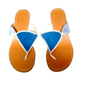 Women's blue and silver Originals sandals size 8.5 gently used